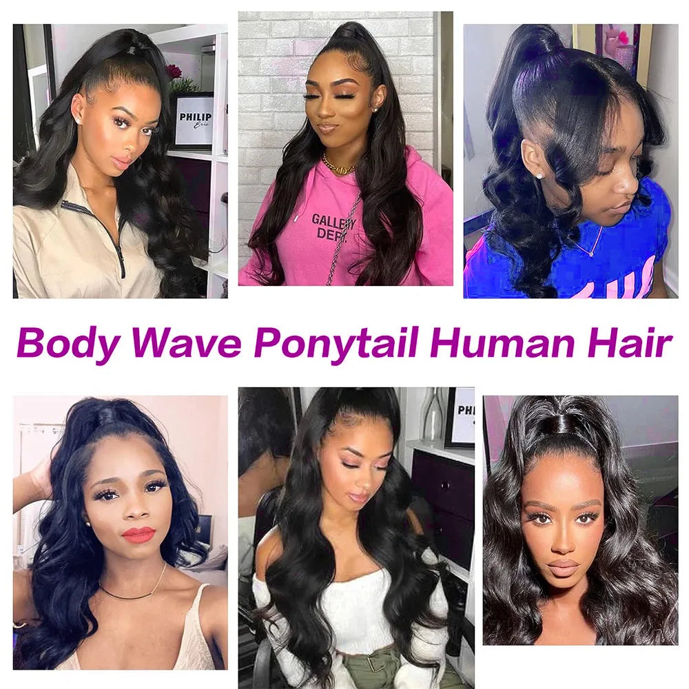 Extensions de cheveux humains à ondulations naturelles, 100% vrais cheveux humains brésiliens Remy, à clipser, pour femmes, couleur naturelle