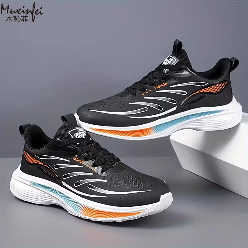 Chaussures de sport ultra légères à semelles souples pour hommes, chaussures de course décontractées, grande taille 39-47, nouvelle collection 2026