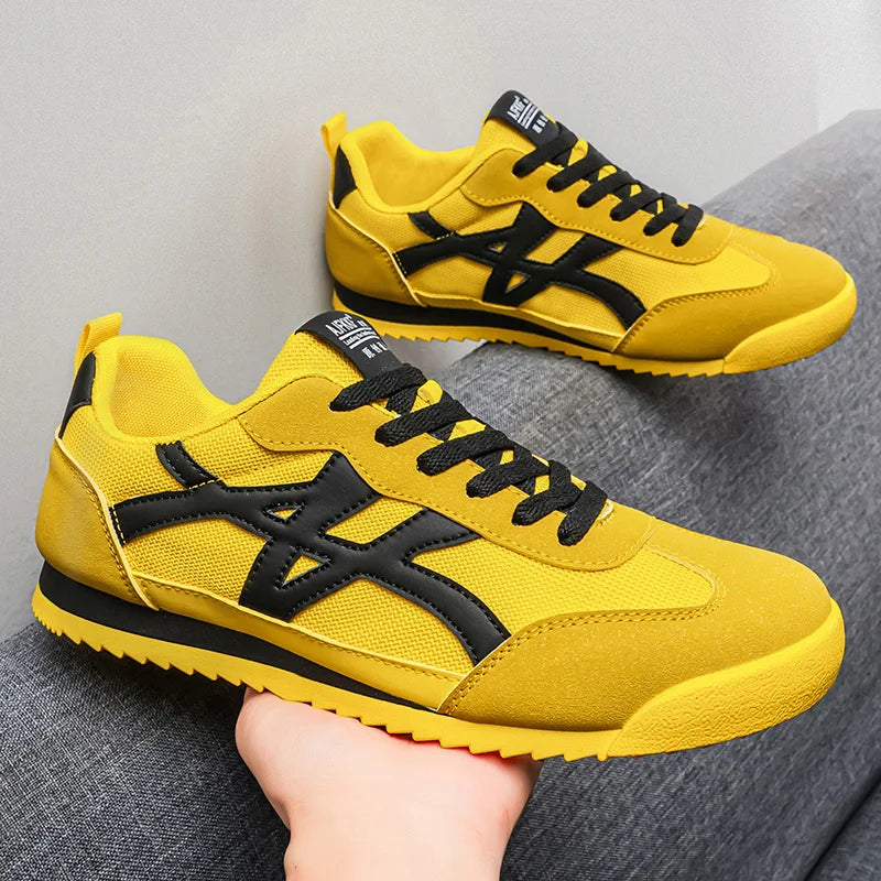 Chaussures décontractées pour hommes, baskets tendance à lacets, légères, confortables, respirantes, pour la marche quotidienne