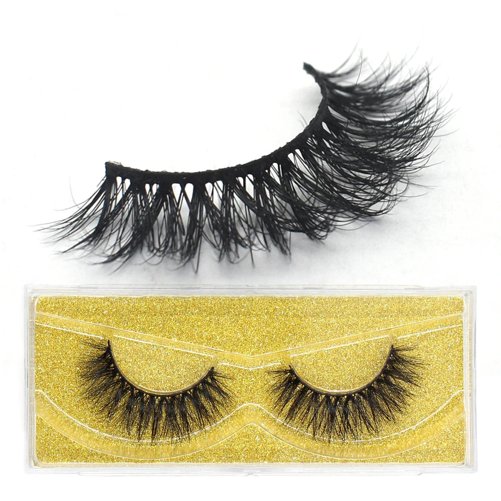 FOXESJI cils 3D vison cils populaire naturel long moelleux dramatique Extension de cils maquillage cils complet faux cils