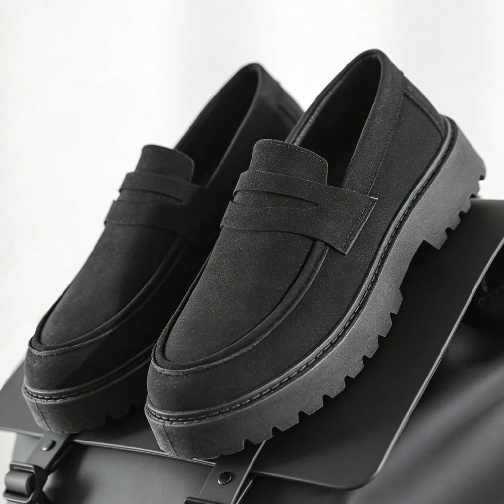 Nouvelles Chaussures Décontractées de Designer pour Hommes – Mocassins à Enfiler Confortables Style Preppy pour le Travail et les Loisirs – Baskets en Daim et Cuir pour Hommes