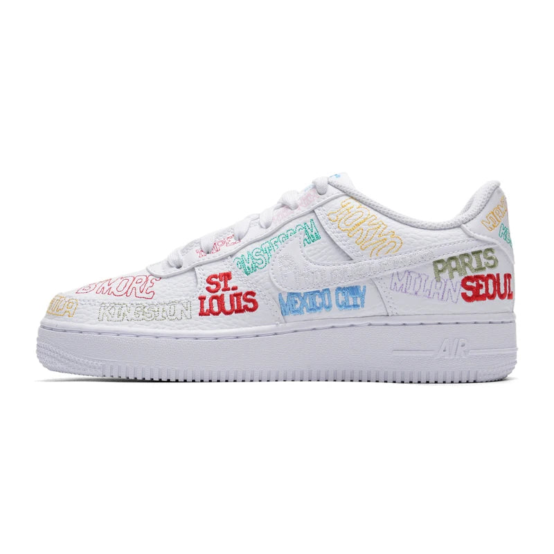 Nike Chaussures pour femmes Ir Force 1 (Gs) Chaussures de sport décontractées Baskets basses Io9739-100