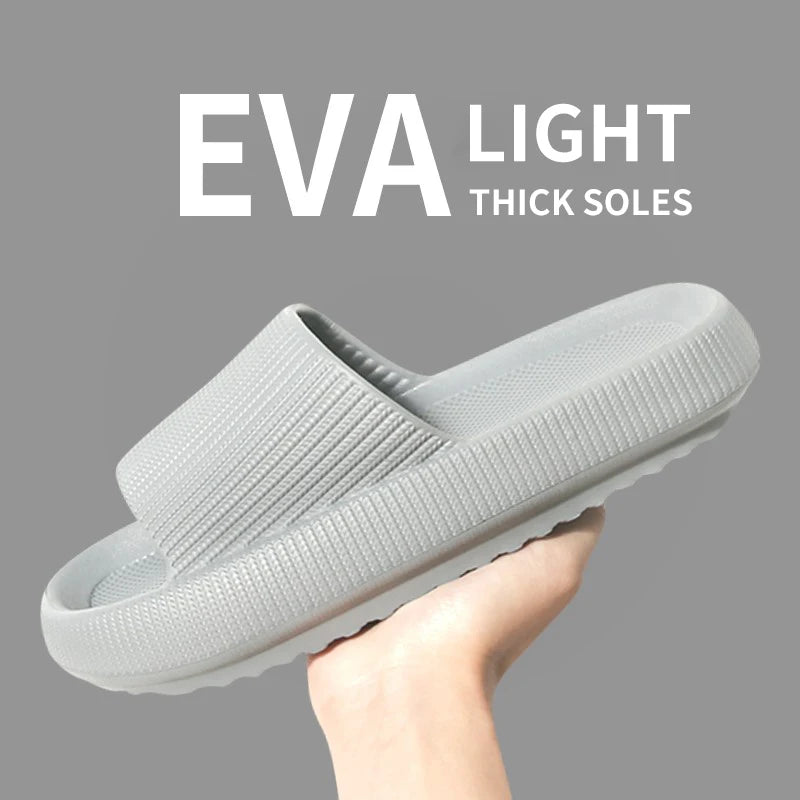 Pantoufles Step on the Sense of Shit, vêtements d'été pour la maison, chaussures antidérapantes à semelles souples, pantoufles simples Eva pour hommes
