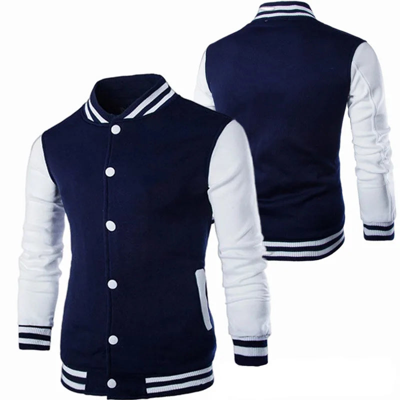 Manteau de Baseball pour hommes, coupe cintrée, personnalisé, décontracté, veste de sport, nouveau imprimé, col montant, Cardigan, vêtements d'extérieur, 2023