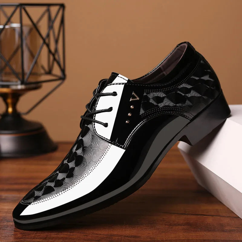 Chaussures en cuir de créateur pour hommes, chaussures provoqué d'affaires, chaussures de mariage polyvalentes, mocassins classiques pour hommes