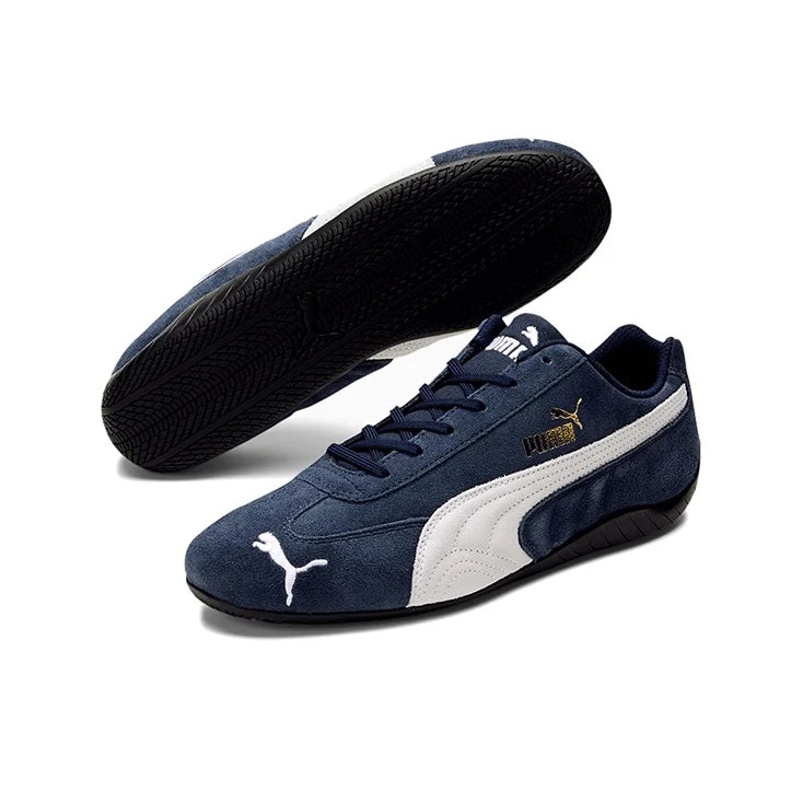Chaussures de course PUMA Speedcat en cuir synthétique, cuir artificiel, amortissantes, résistantes à l'abrasion, légères, basses, 380173-02