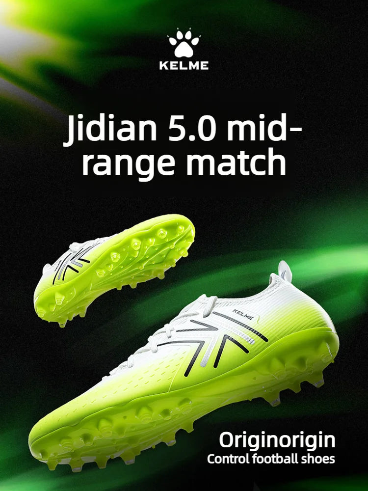 Chaussures de football Kelme pour hommes, crampons courts pour terrain synthétique, chaussures de match professionnelles, antidérapantes, chaussures d'entraînement pour terrain synthétique