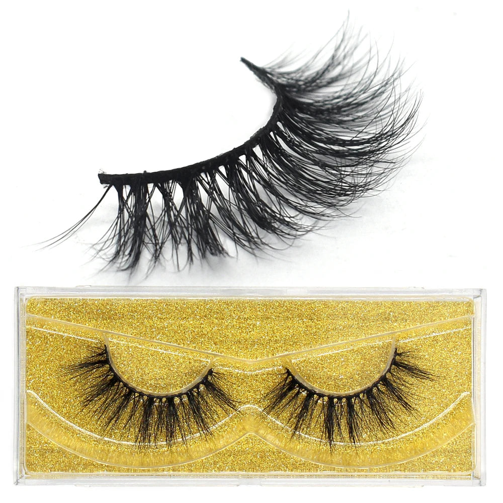 FOXESJI cils 3D vison cils populaire naturel long moelleux dramatique Extension de cils maquillage cils complet faux cils