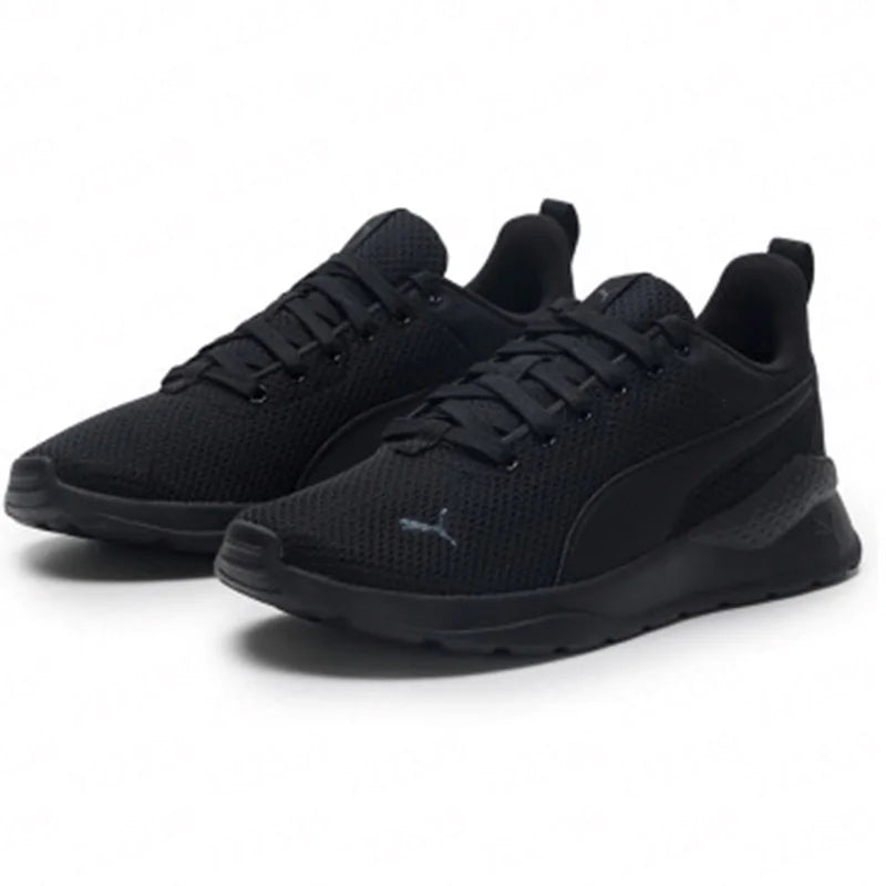 PUMA All Black Baskets de course décontractées légères et antidérapantes en maille respirante 371128-01