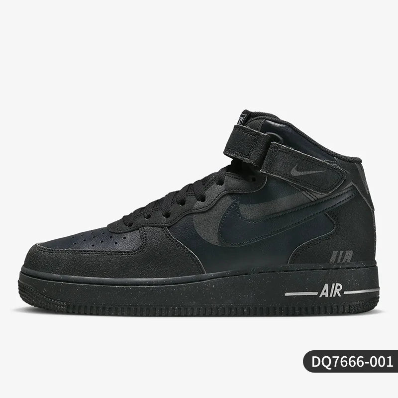 Nike Air Force 1 – baskets mi-hautes respirantes et décontractées pour hommes, authentiques, DQ7666-001