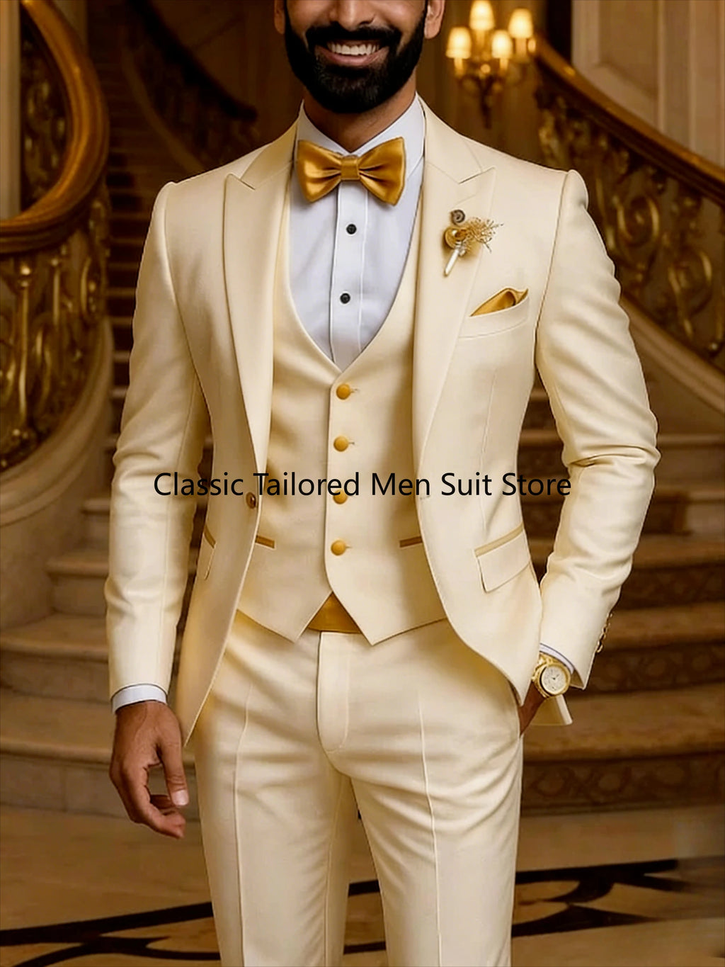 Costume de smoking 3 pièces pour hommes, qualité, robe de travail et de fête de mariage