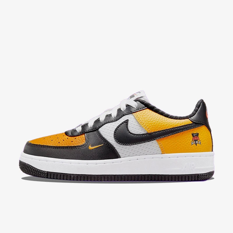 Nike véritable Air Force 1 chaussures basses pour enfants épissées résistantes à l'usure DQ7779-700