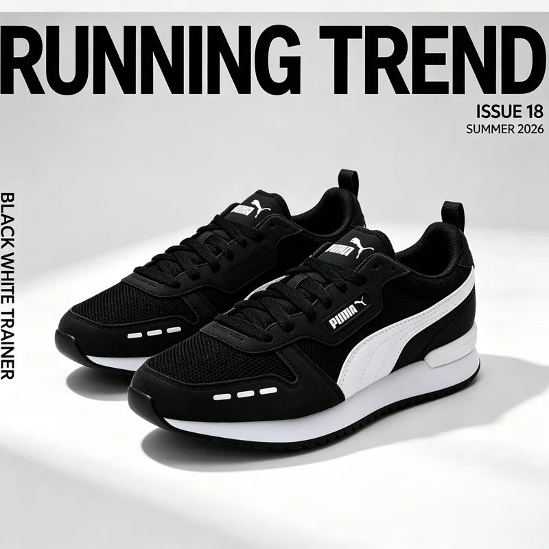 PUMA Chaussures d'entraînement unisexes 373117-01 2026, baskets de sport décontractées respirantes en maille noire pour hommes et femmes, été