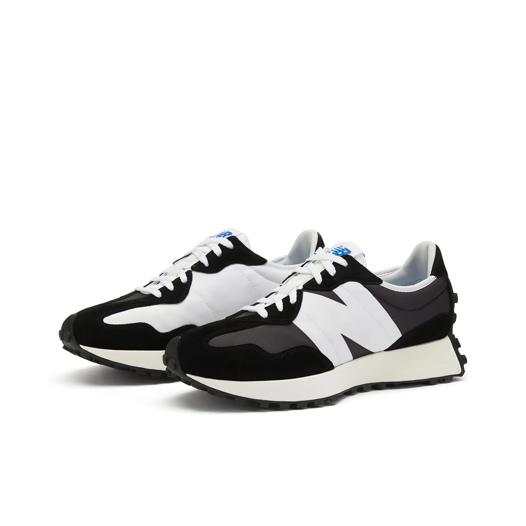 New Balance NB 327 Chaussures de course décontractées respirantes et résistantes à l'abrasion pour la ville et les trajets quotidiens, unisexe, noir et blanc