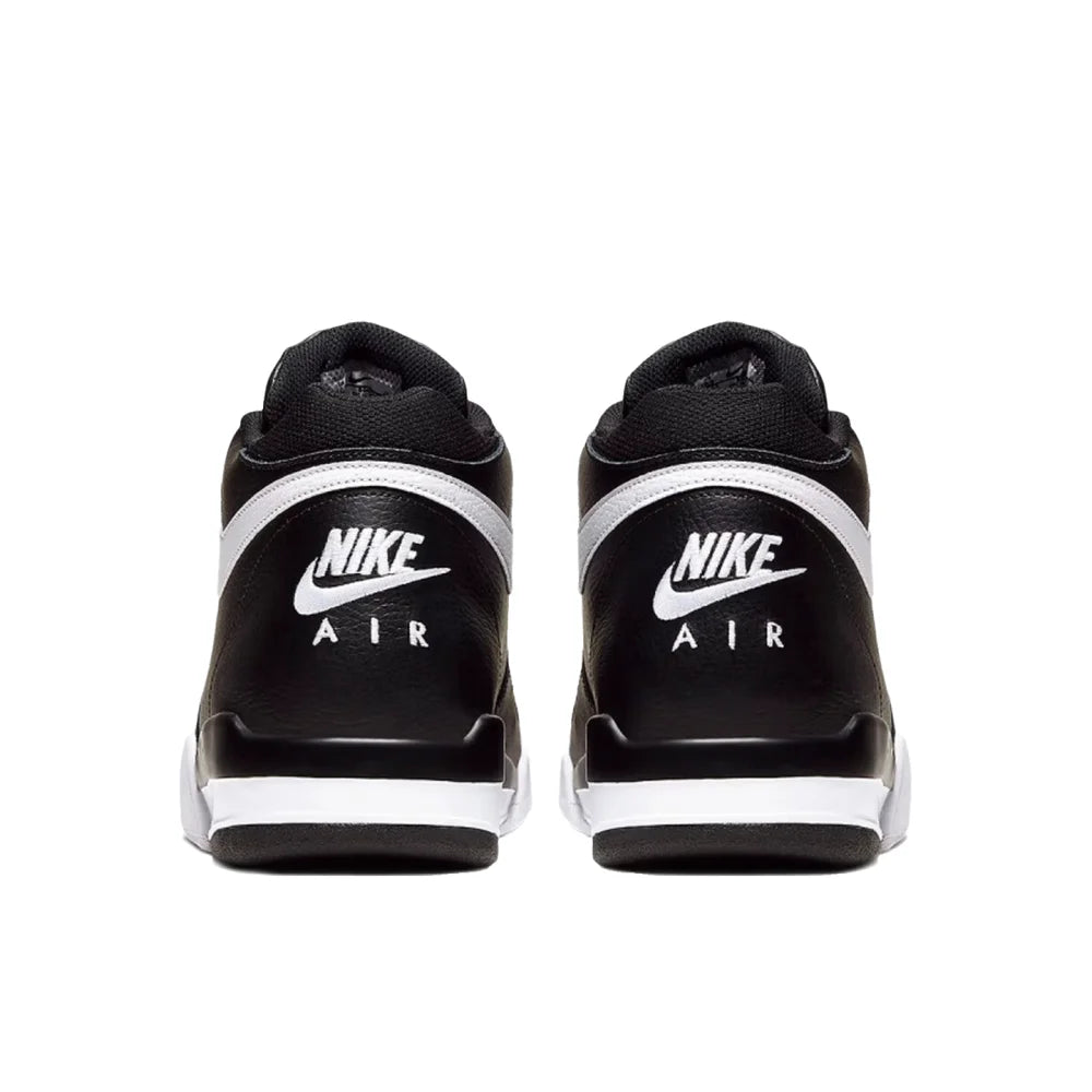Nike Flight Legacy Mid-Top Retro Basketball Sneakers Homme Noir/Blanc BQ4212-002