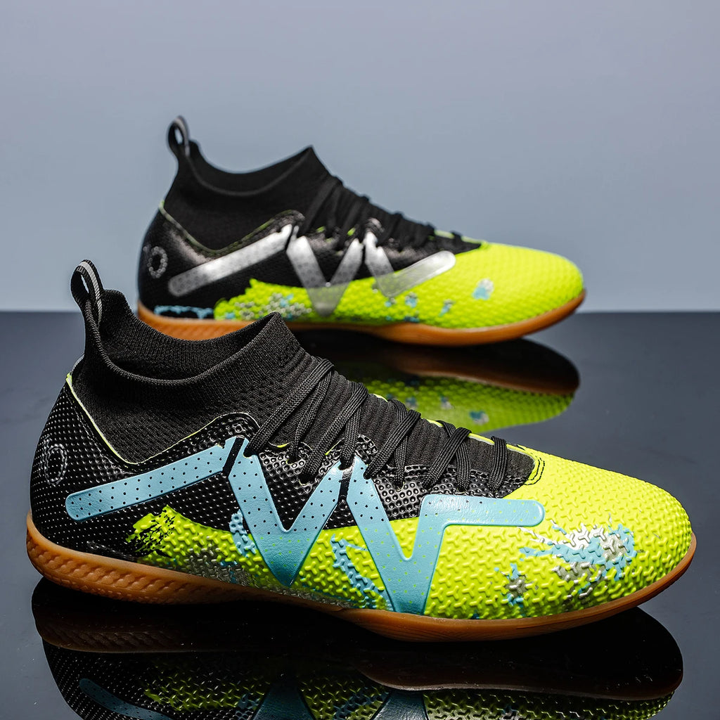 Chaussures de Football professionnelles à fond plat pour hommes, chaussures d'entraînement confortables et durables pour adultes, chaussures de Football antidérapantes pour adolescents