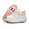 Chaussures de patin à roulettes ultralégères pour enfants, baskets à quatre roues, Sport, marche en plein air, course à pied, cadeaux pour enfants