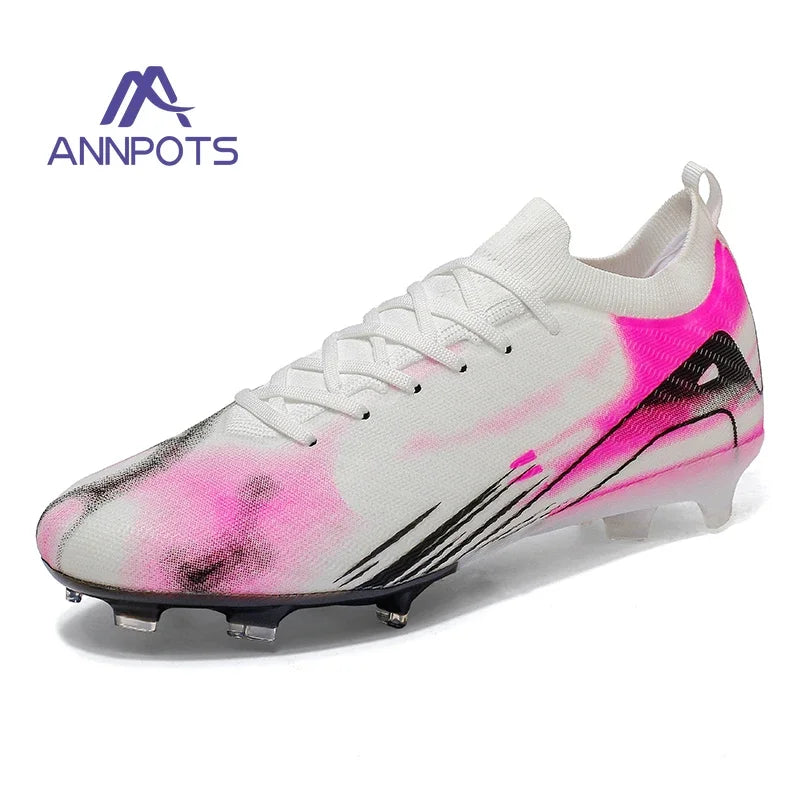 Nouvelles chaussures de Football pour hommes TF/FG vente chaude bottes de Football pour enfants en plein air anti-dérapant baskets d'entraînement chaussures de Football pour garçons