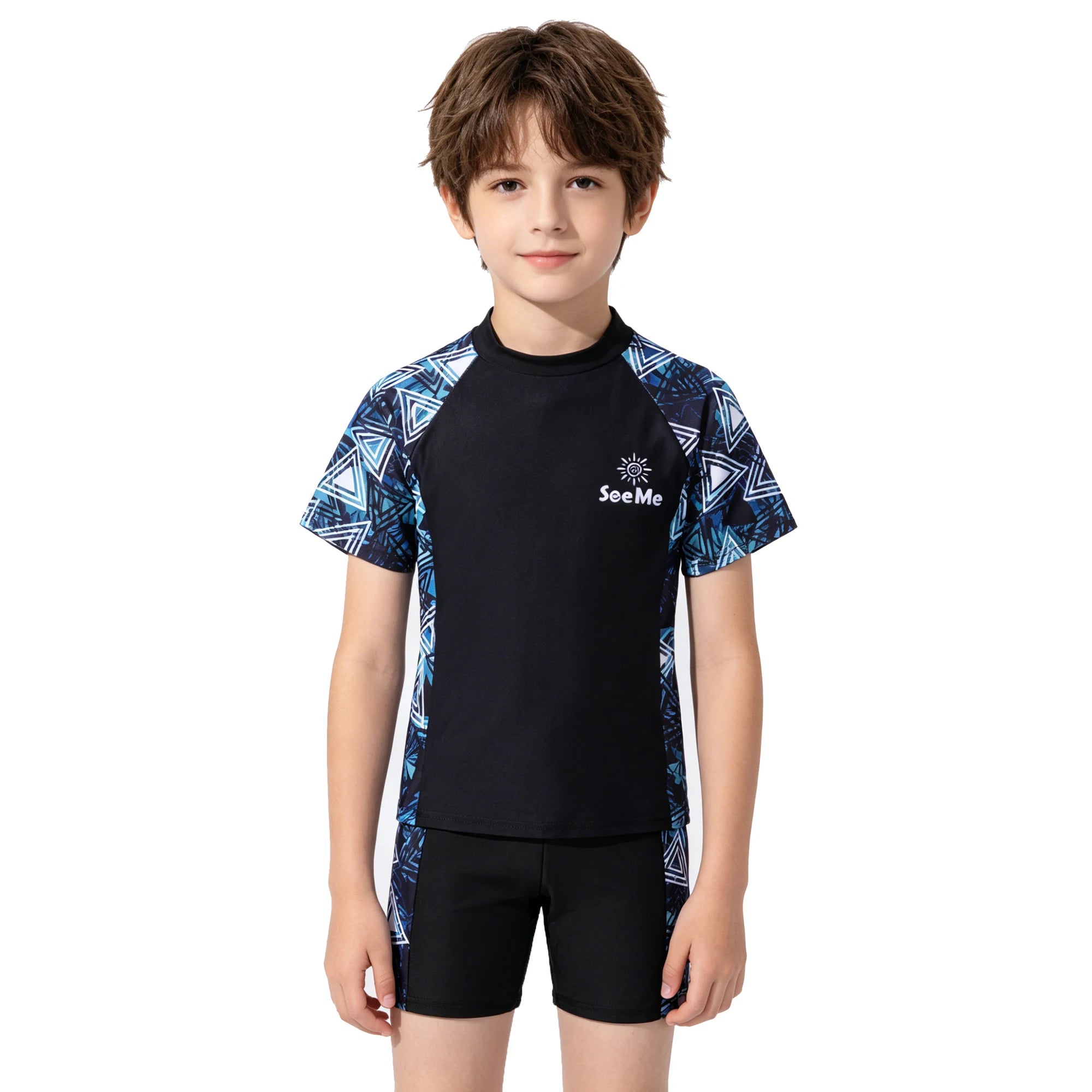 Maillot de bain rose pour filles, ensemble de maillots de bain pour enfants en bas âge, 2 pièces, manches courtes, costume de bain mignon pour enfants de 3 4 5 6 7 8 9 10 ans
