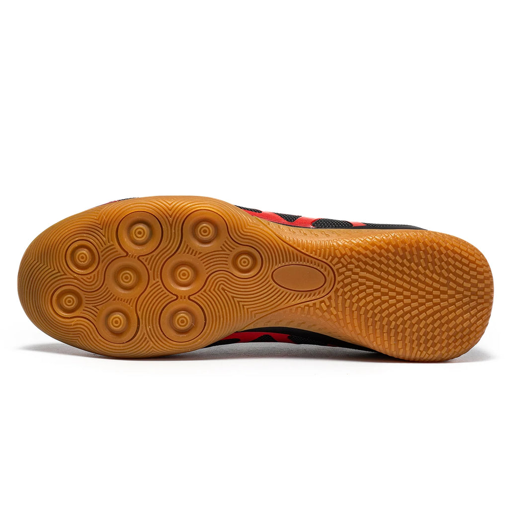 Chaussures de Football à fond plat pour hommes, chaussures de sport IC d'intérieur, montantes pour adultes, résistantes à l'usure, chaussures d'entraînement antidérapantes pour adolescents