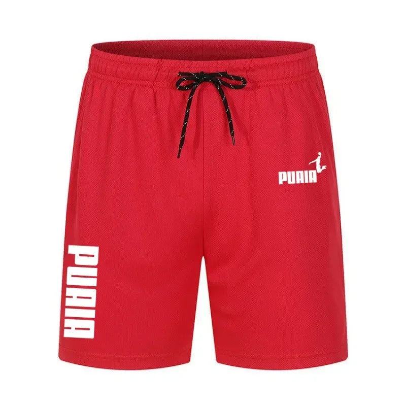Shorts d'été 2026 pour hommes – Nouveaux shorts de sport décontractés en polyester respirant avec cordon élastique pour le basketball et la course à pied