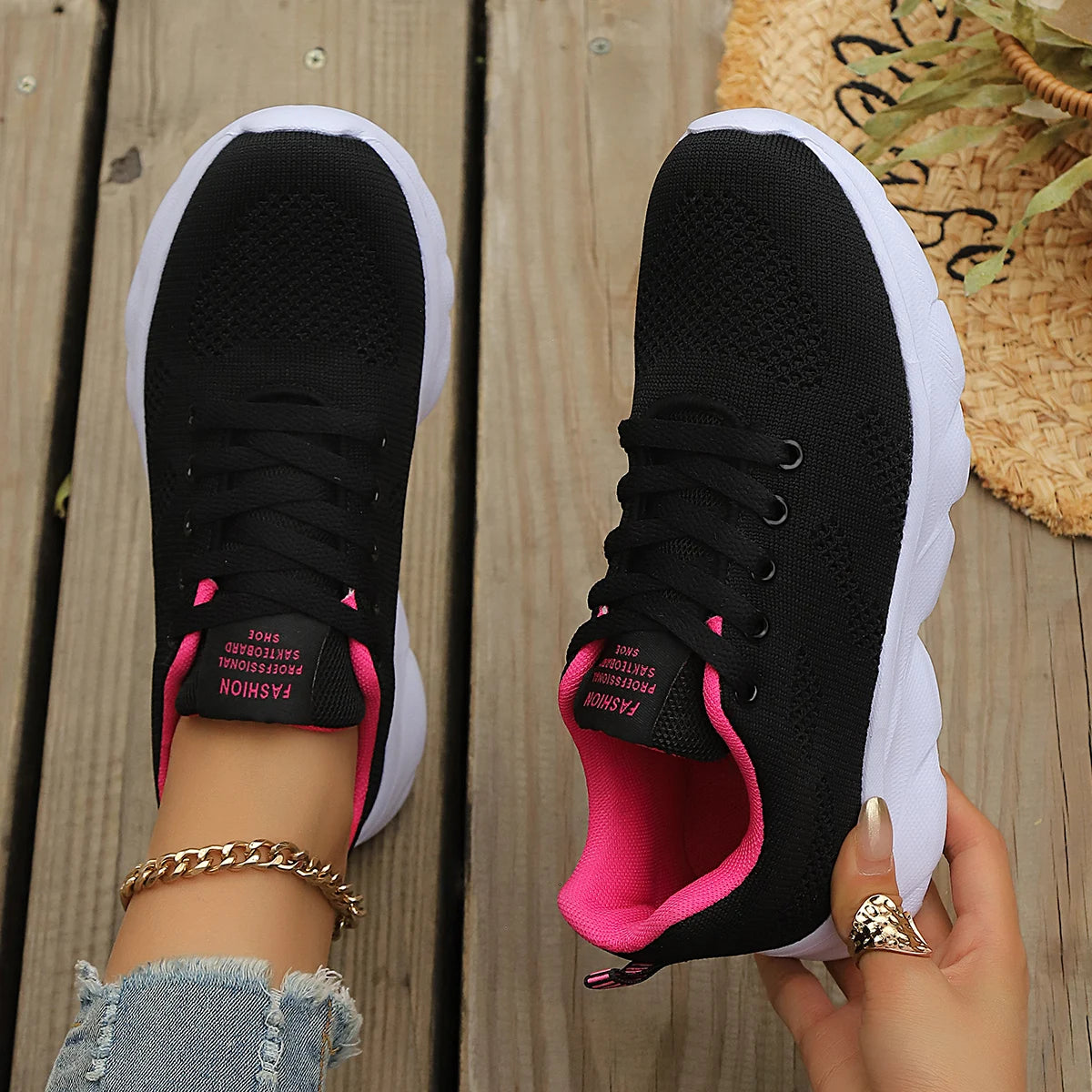 Femmes chaussures de Sport mode plate-forme baskets dames printemps été chaussures plates chaussures de course pour femmes chaussures décontractées maille Jogging Tennis