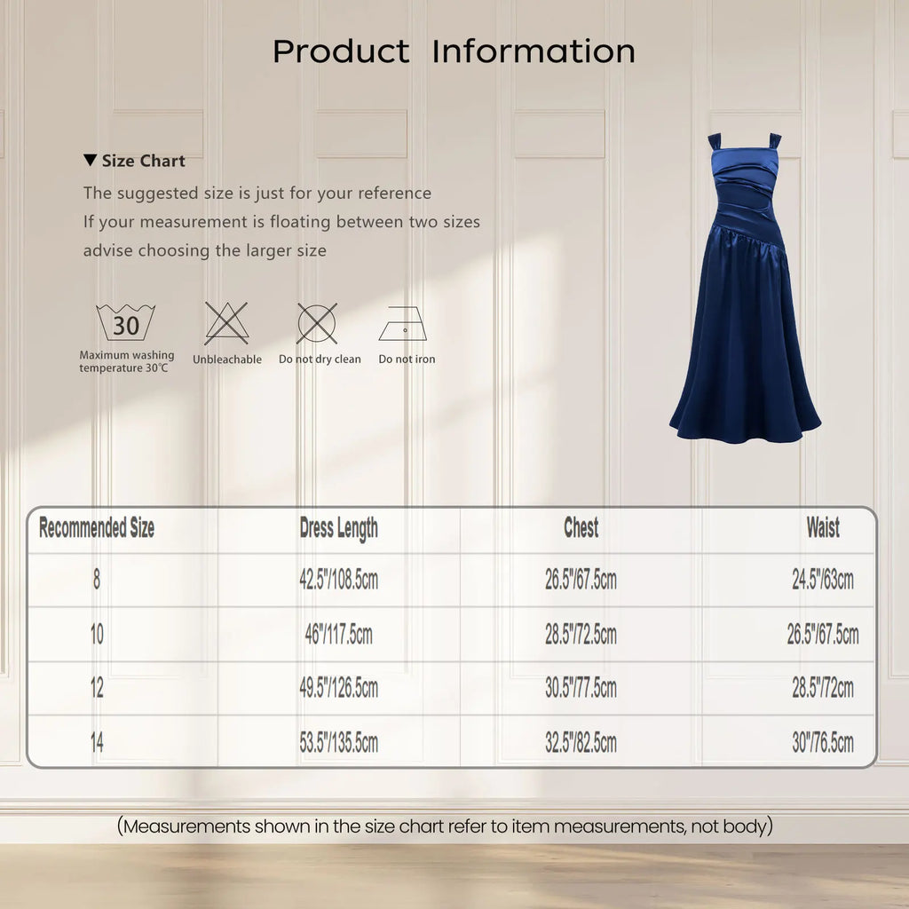 Robes de Demoiselle d'Honneur Élégantes pour Filles, Robe de Soirée de Mariage pour Enfants, Robe en Satin sans Manches avec Fente Latérale Coupe A-line, Robes de Mariage et d'Anniversaire