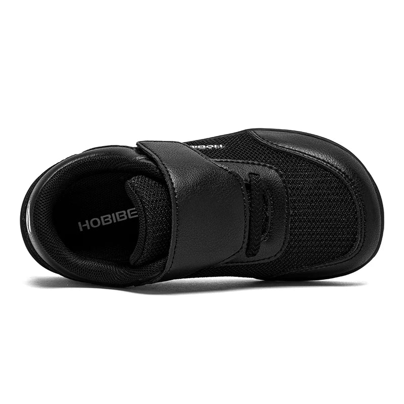 HOBIBEAR chaussures pieds nus à bout large enfants minimaliste crochet boucle espadrilles décontractées maille respirant zéro chute chaussures