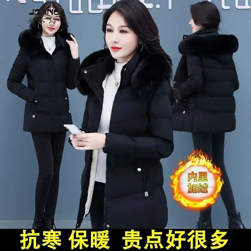 Veste rembourrée en coton pour fille, manteau mi-long, résistant au froid et au chaud, vêtements d'hiver, nouvelle collection 2023