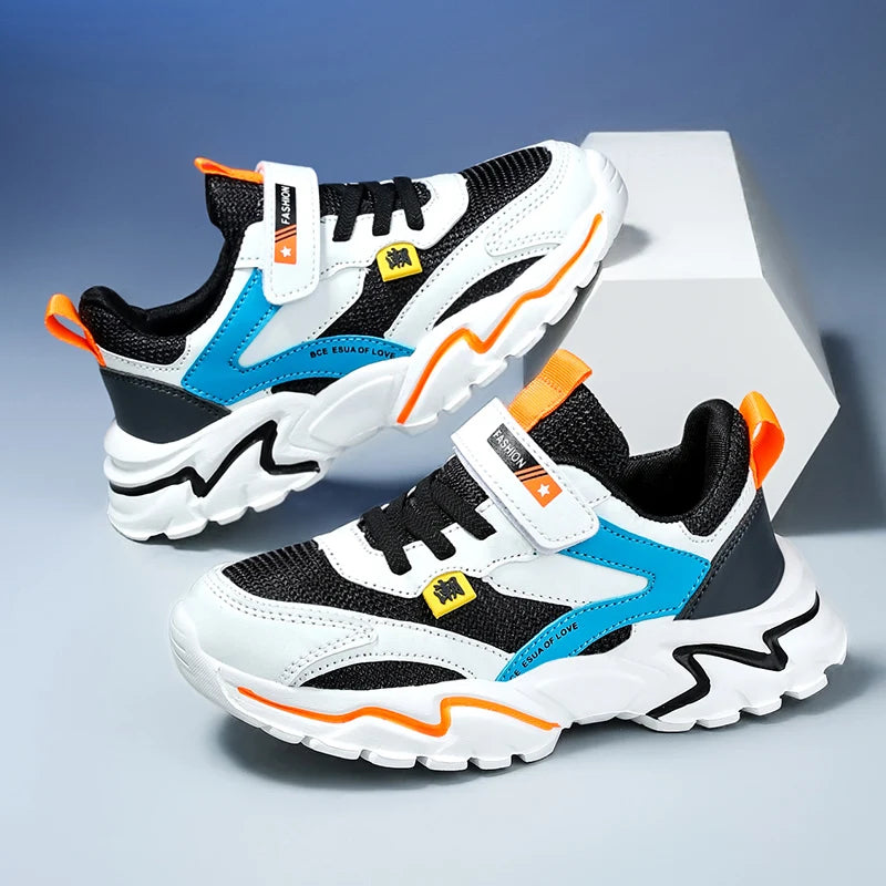 Baskets d'été en maille respirante pour garçons, chaussures de Tennis d'extérieur antidérapantes pour enfants, Sport, course à pied, taille 28-39