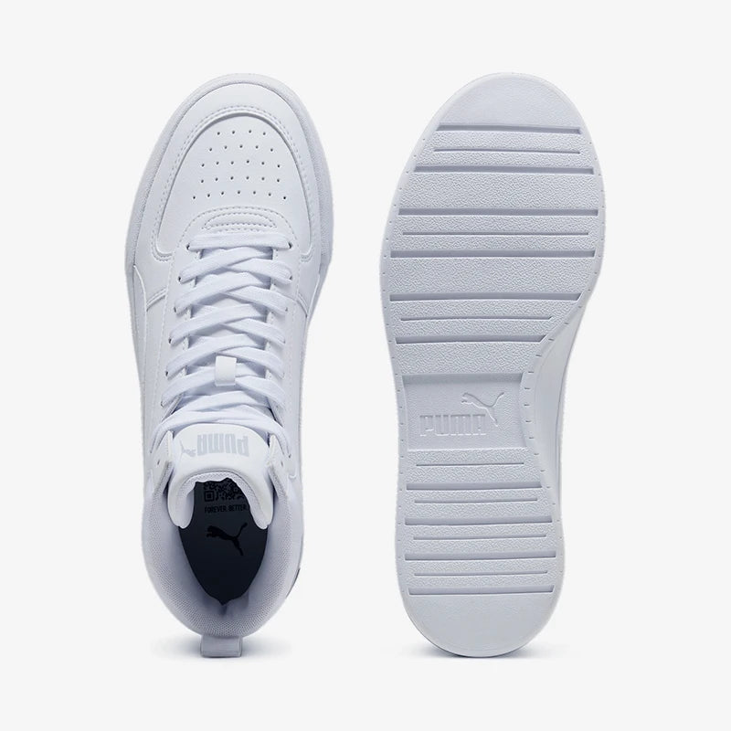 Puma Genuine CAVEN Baskets de sport mi-hautes en cuir simple à semelle épaisse pour hommes et femmes 401799-01