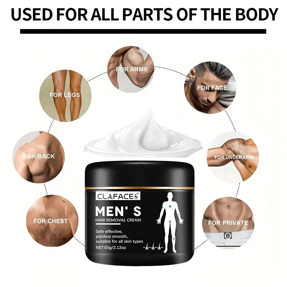 Crème d'épilation rapide indolore inhibiteur de croissance des cheveux bras aisselles jambes dépilatoire Permanent pour hommes femmes beauté soins de santé 60g